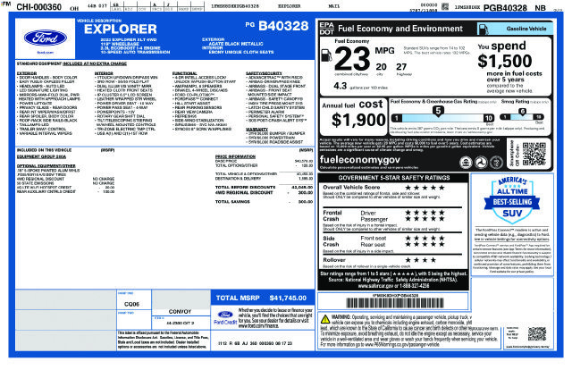 Used 2023 Ford Explorer XLT AWD/4WD image 35