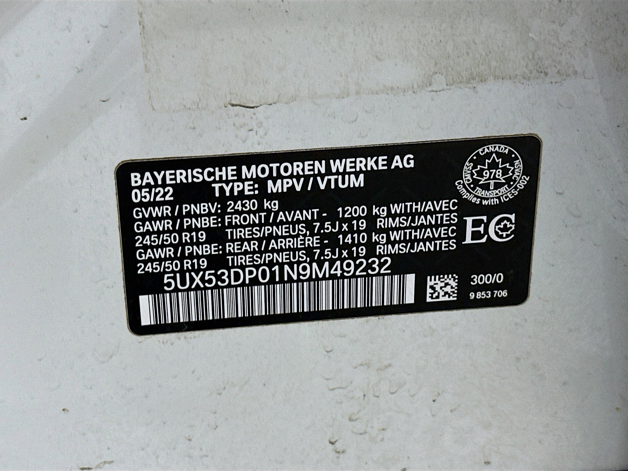 Used 2022 BMW X3 xDrive30i image 12