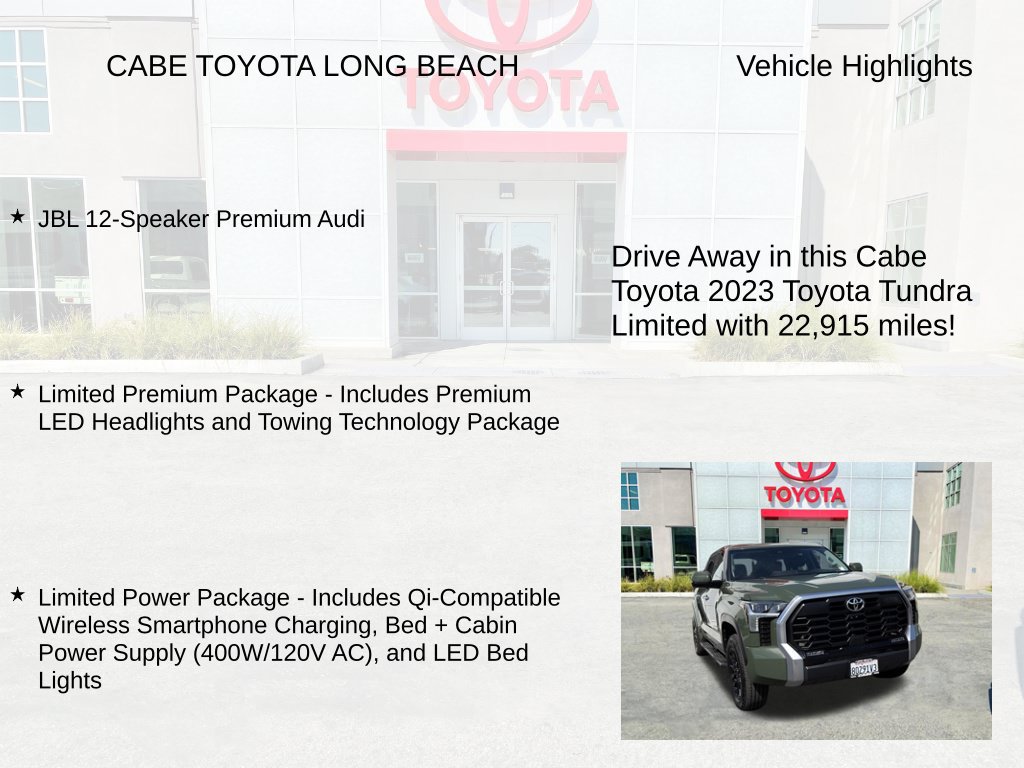 Used 2023 Toyota Tundra Limited w/ TRD Off-Road Package AWD/4WD image 7