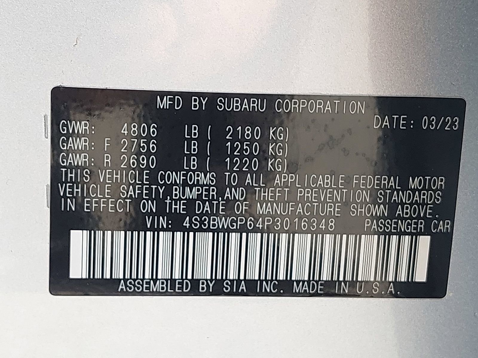 Certified 2023 Subaru Legacy Touring XT w/ Tech Package 3 image 37