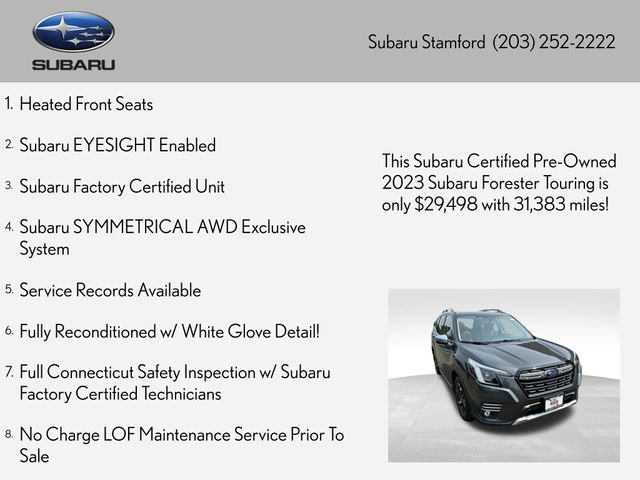 Certified 2023 Subaru Forester Touring AWD/4WD image 2