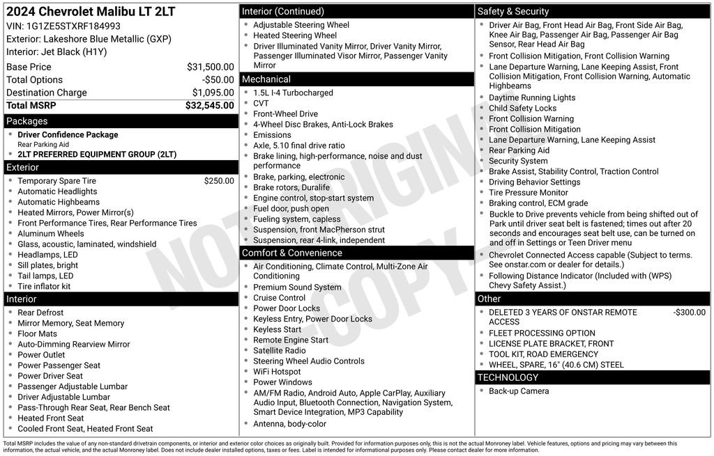 Used 2024 Chevrolet Malibu LT FWD image 27