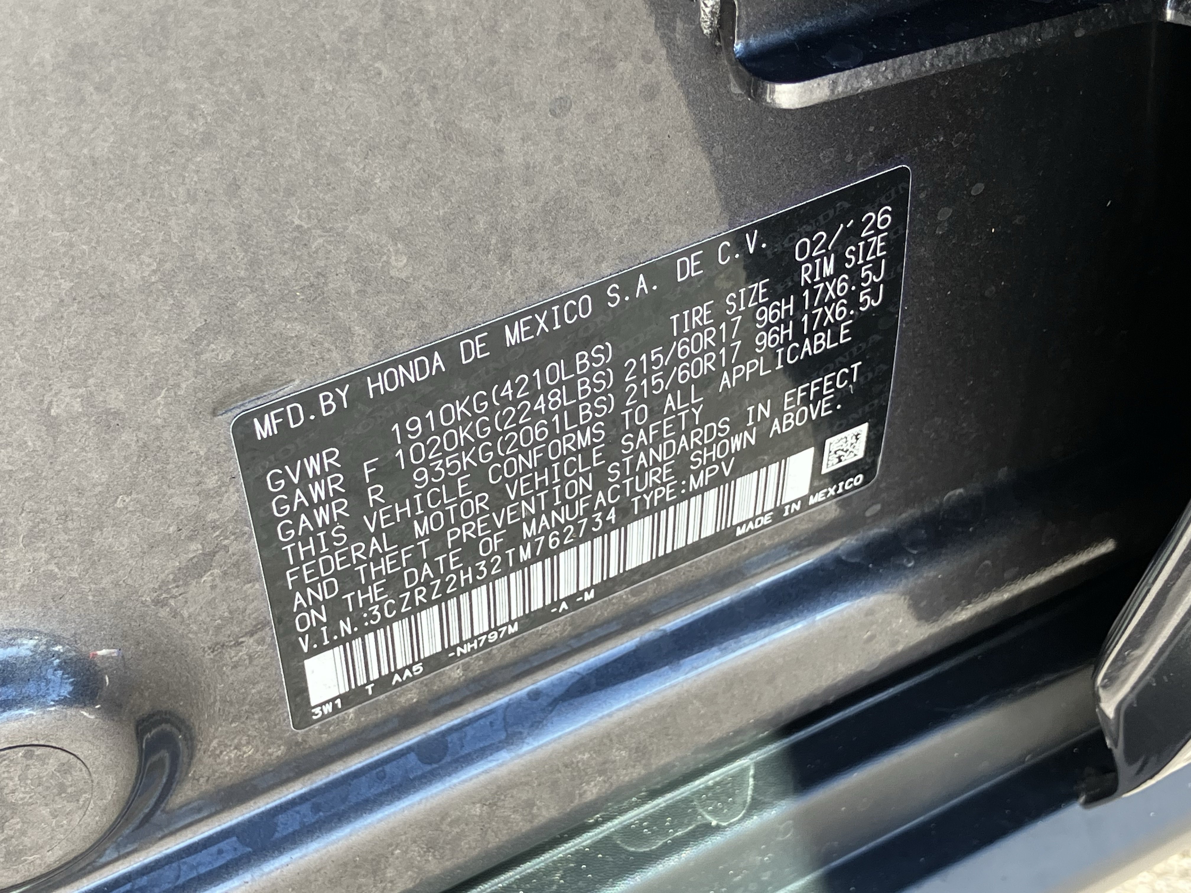 Used 2026 Honda HR-V LX image 30