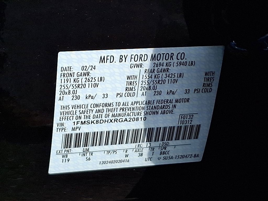 Certified 2024 Ford Explorer XLT w/ Equipment Group 202A AWD/4WD image 28