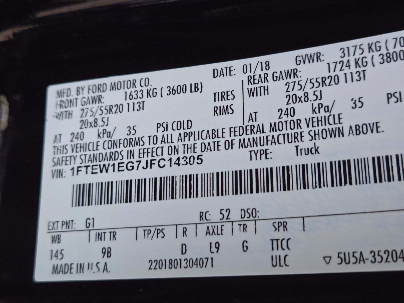 Used 2018 Ford F150 Platinum w/ Equipment Group 701A Luxury AWD/4WD image 32
