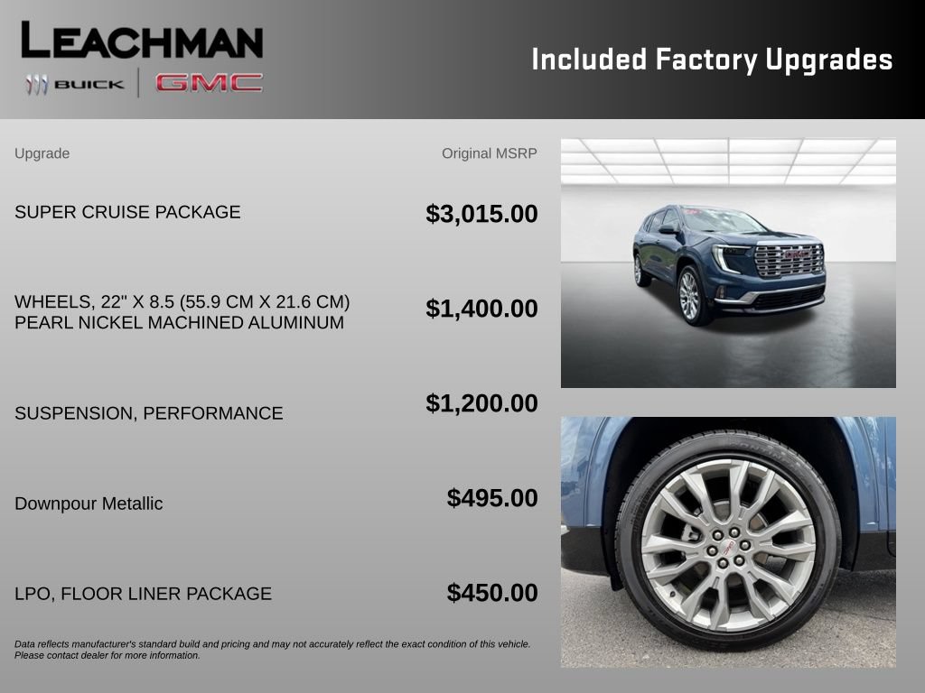 Certified 2026 GMC Acadia Denali w/ Super Cruise Package AWD/4WD image 10