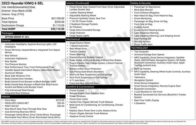 Used 2023 Hyundai Ioniq 6 SEL RWD image 31