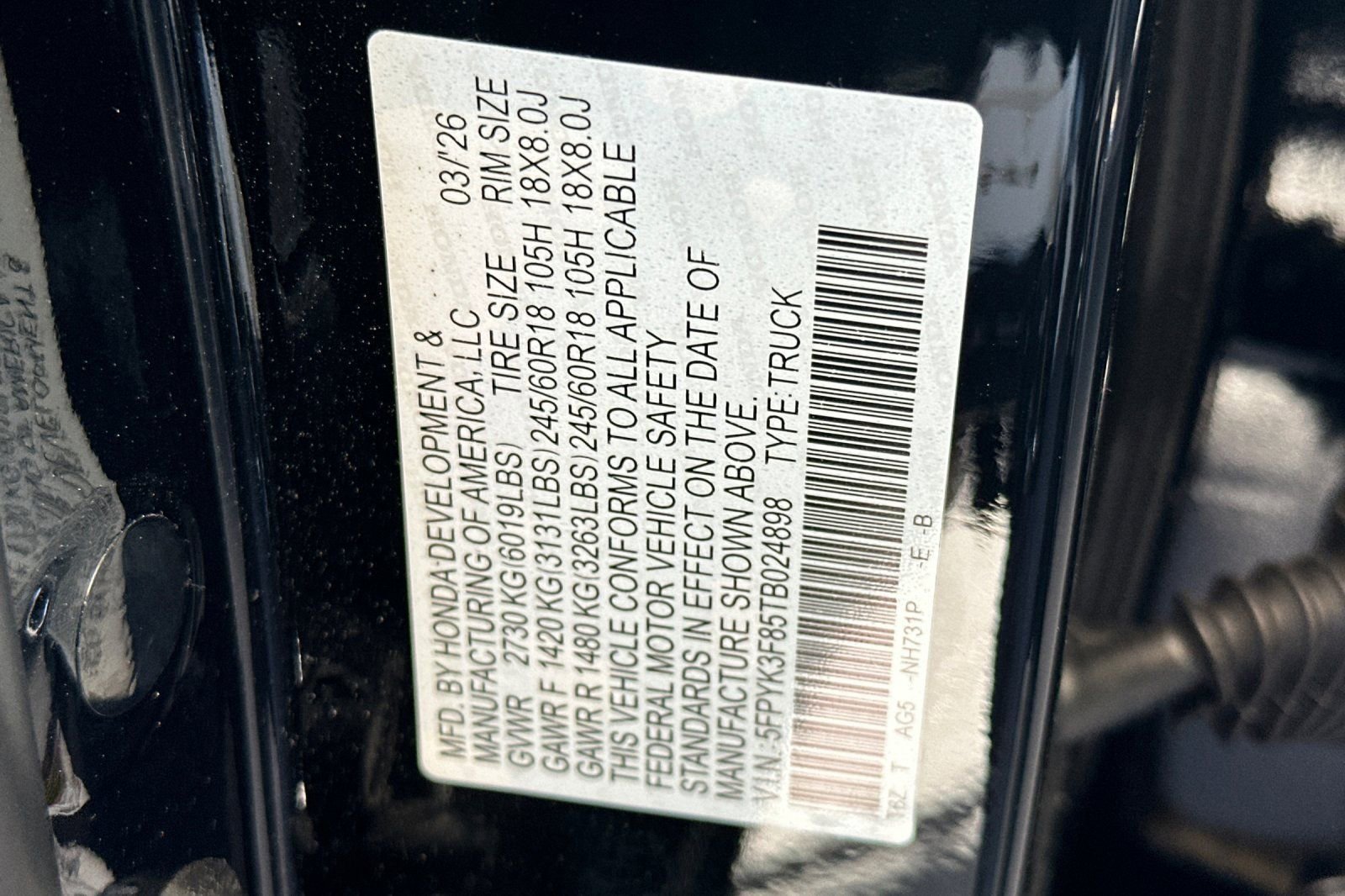 New 2026 Honda Ridgeline Black Edition image 34