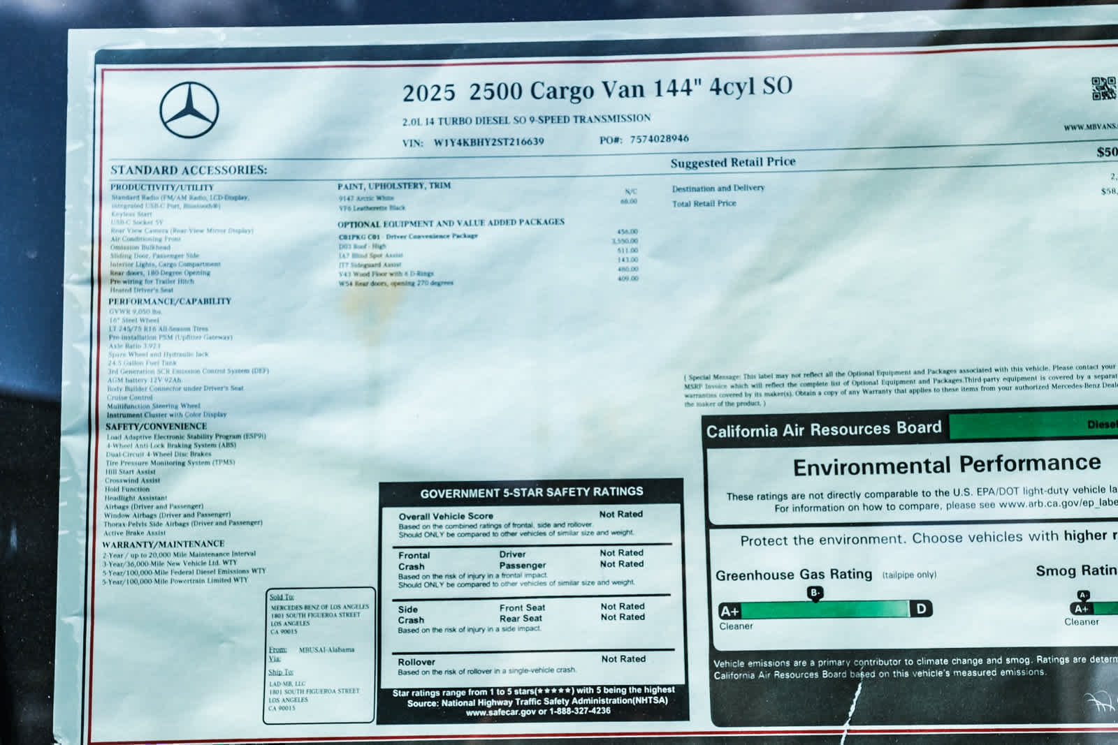 New 2025 Mercedes-Benz Sprinter 2500 image 53