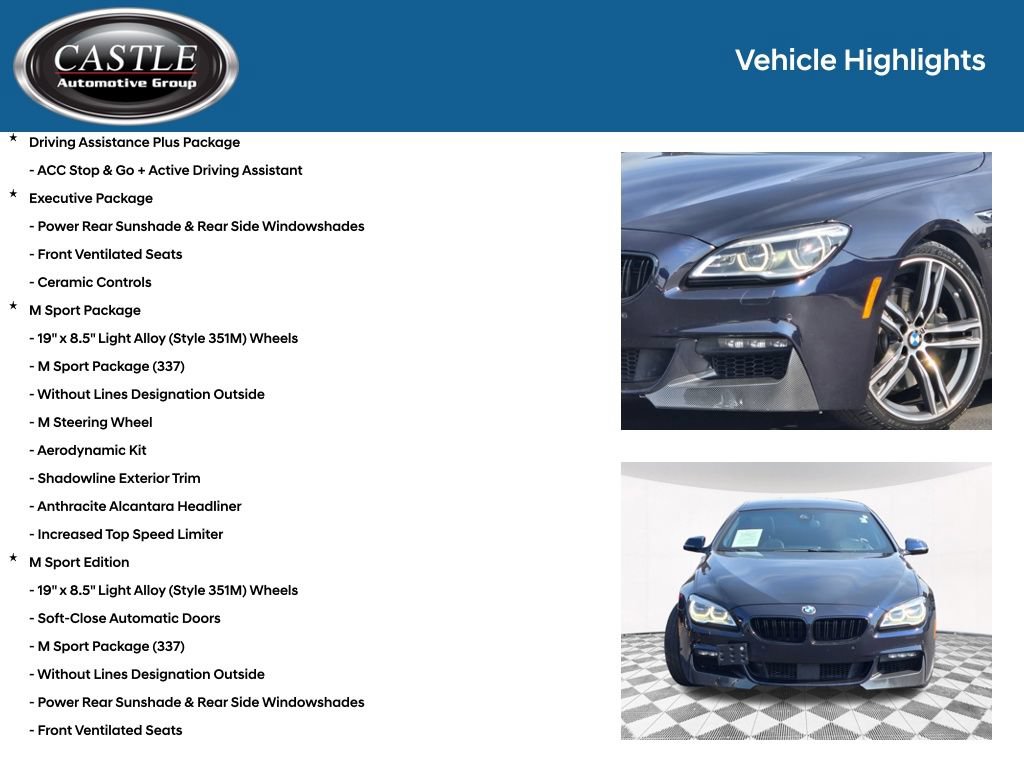Used 2018 BMW 650i Gran Coupe xDrive w/ Executive Package AWD/4WD image 8