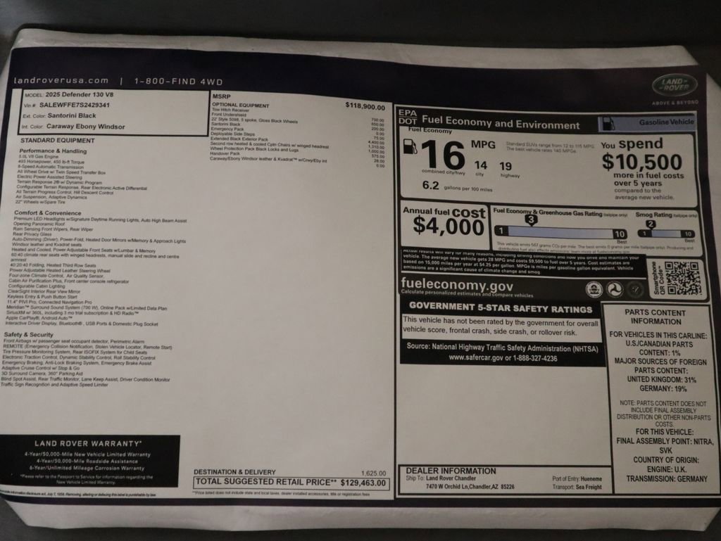 New 2025 Land Rover Defender 130 V8 image 9