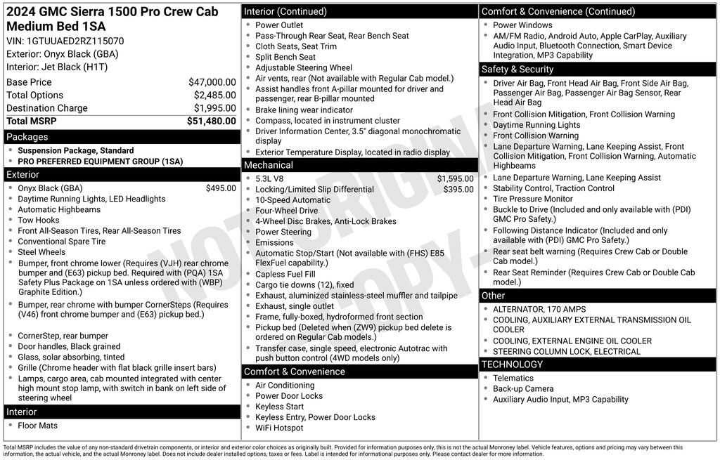 Used 2024 GMC Sierra 1500 Pro AWD/4WD image 39