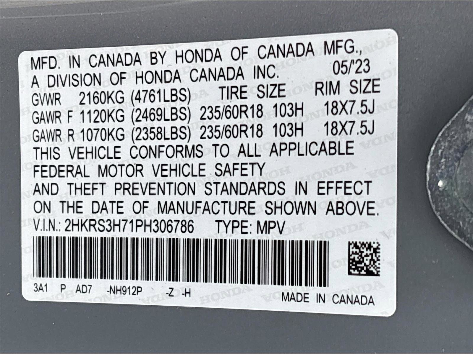 Certified 2023 Honda CR-V EX-L image 35