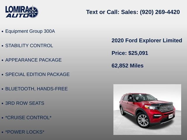 Used 2020 Ford Explorer Limited AWD/4WD image 8