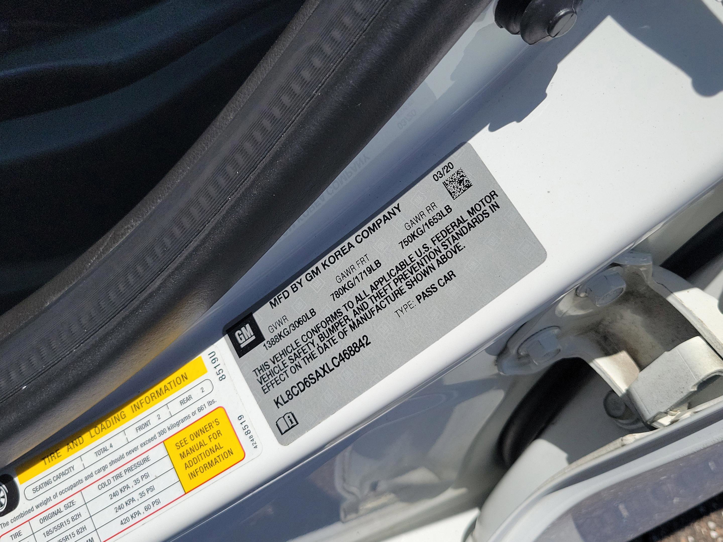 Used 2020 Chevrolet Spark LT FWD image 33