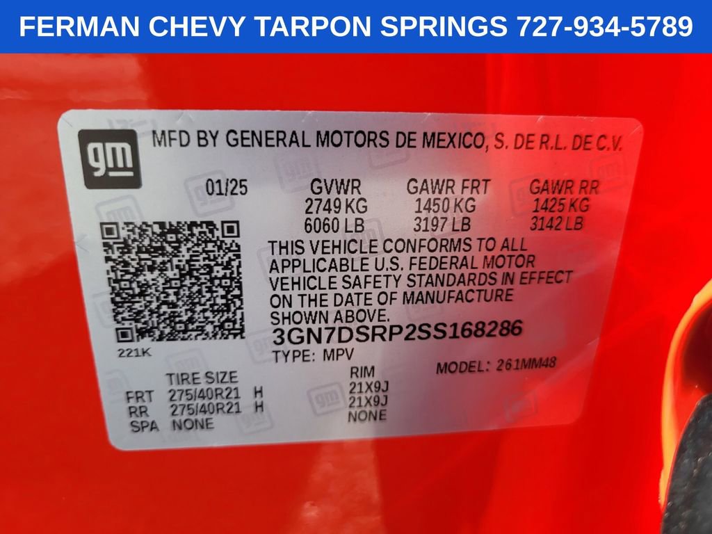 New 2025 Chevrolet Equinox EV RS w/ LPO, All-Weather Mat Package image 23