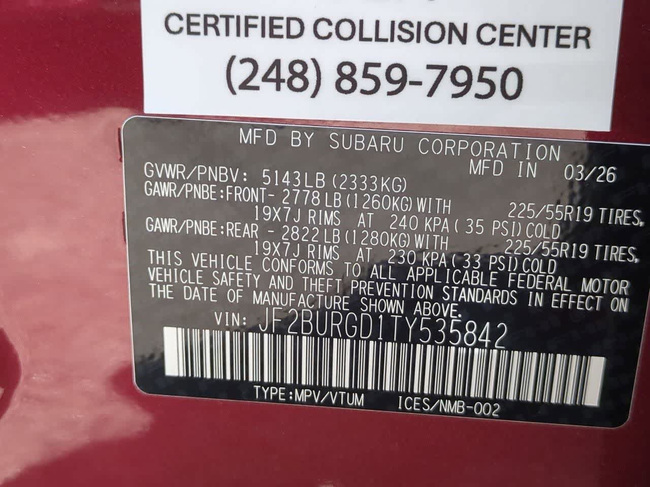 New 2026 Subaru Outback Limited XT AWD/4WD image 36