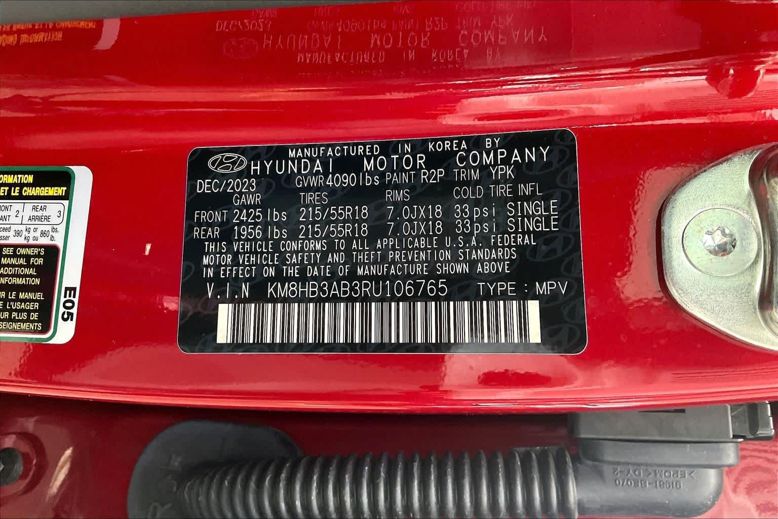 Certified 2024 Hyundai Kona SEL FWD image 34