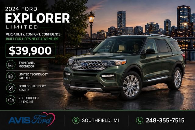 Used 2024 Ford Explorer Limited w/ Limited Technology Package AWD/4WD video 1