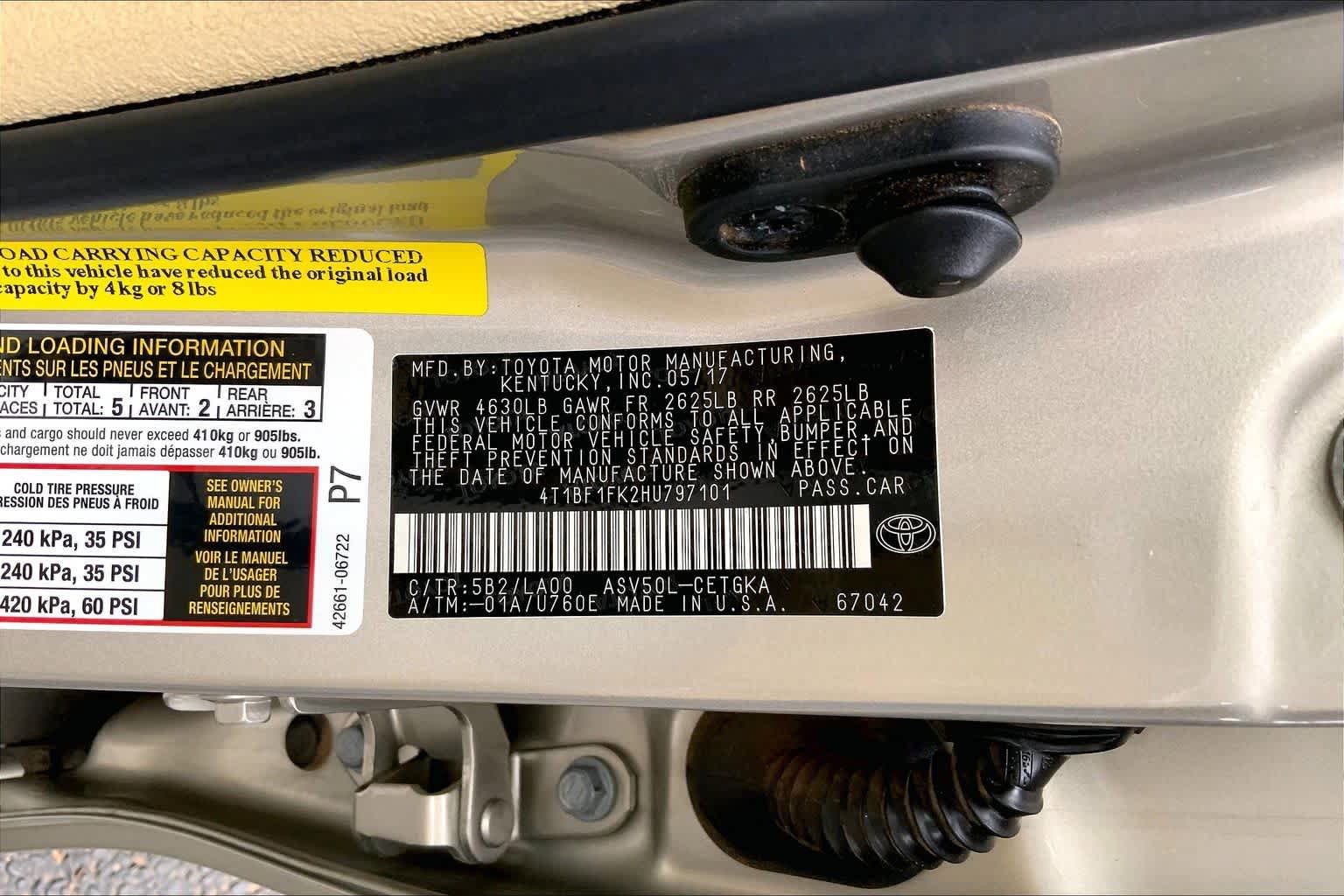 Used 2017 Toyota Camry XLE FWD image 35
