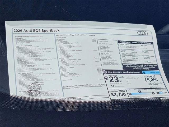 New 2026 Audi SQ5 Premium Plus AWD/4WD image 18