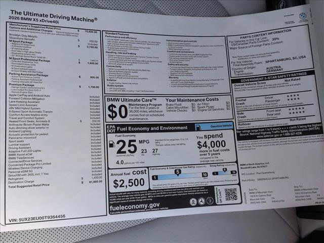 New 2026 BMW X5 xDrive40i image 18
