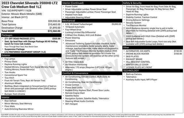 Used 2023 Chevrolet Silverado 2500 LTZ w/ Z71 Off-Road Package image 36