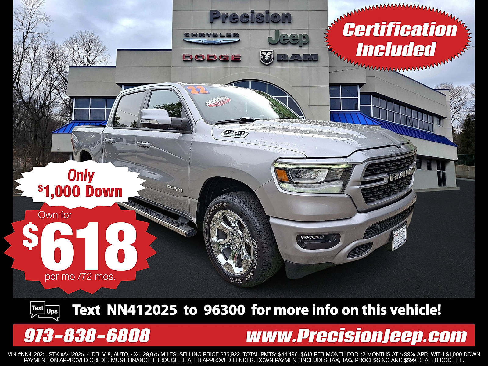 Certified 2022 RAM 1500 Big Horn image 2