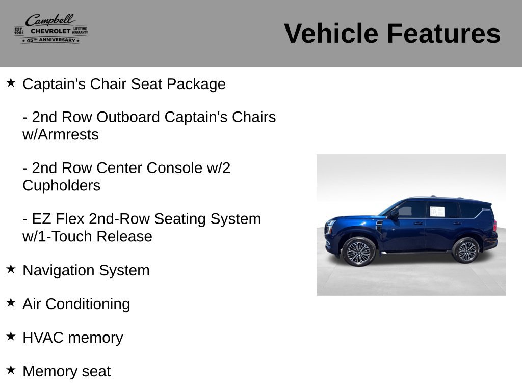 Used 2025 Nissan Armada SL w/ Captain's Chari Seat Package AWD/4WD image 5