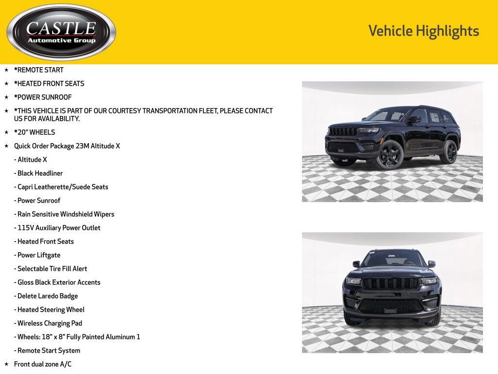 New 2025 Jeep Grand Cherokee Altitude image 3