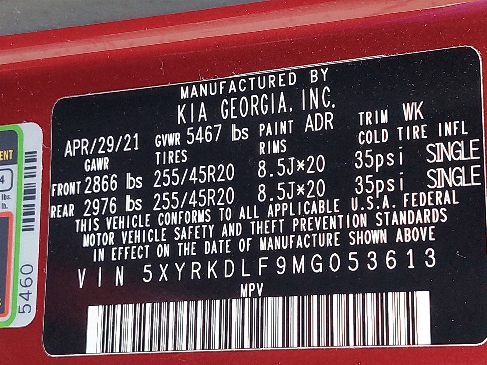 Certified 2021 Kia Sorento SX image 45