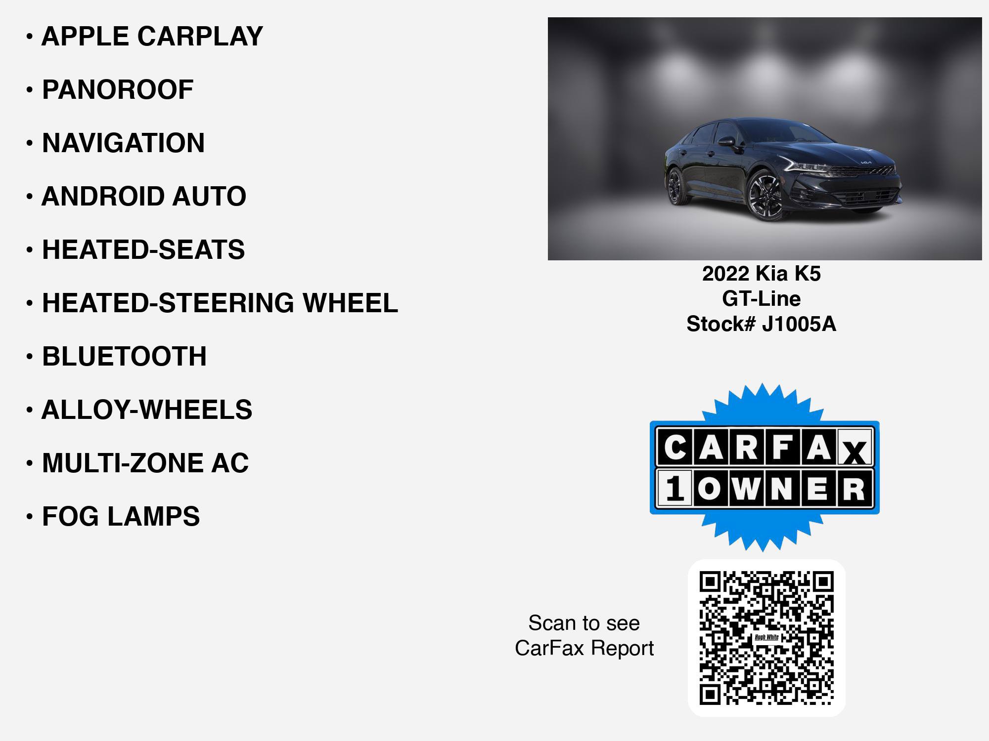 Used 2022 Kia K5 GT-Line w/ GT-Line Awd Premium Package image 7