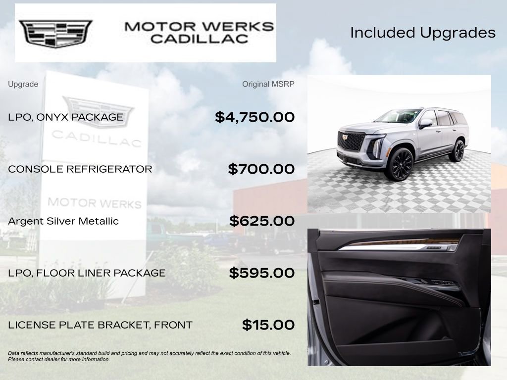 New 2026 Cadillac Escalade Platinum Sport w/ LPO, ONYX Package image 4