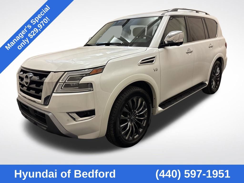 Used 2021 Nissan Armada Platinum w/ Captain's Chairs Package