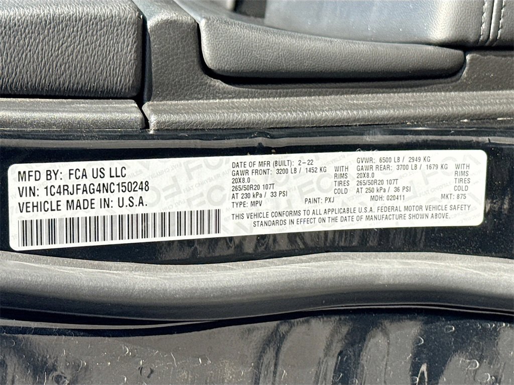 Used 2022 Jeep Grand Cherokee Laredo X image 32