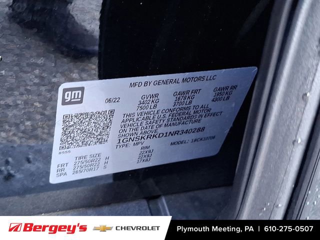 Certified 2022 Chevrolet Tahoe RST w/ Luxury Package image 42