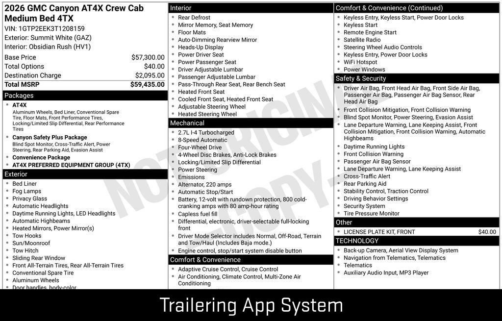 New 2026 GMC Canyon AT4X AWD/4WD image 58