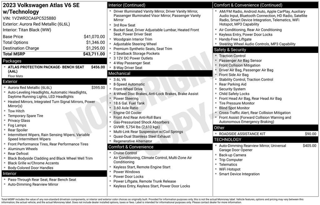 Used 2023 Volkswagen Atlas SE FWD image 5