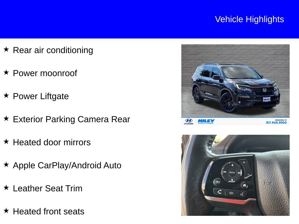 Used 2021 Honda Pilot Special Edition image 9