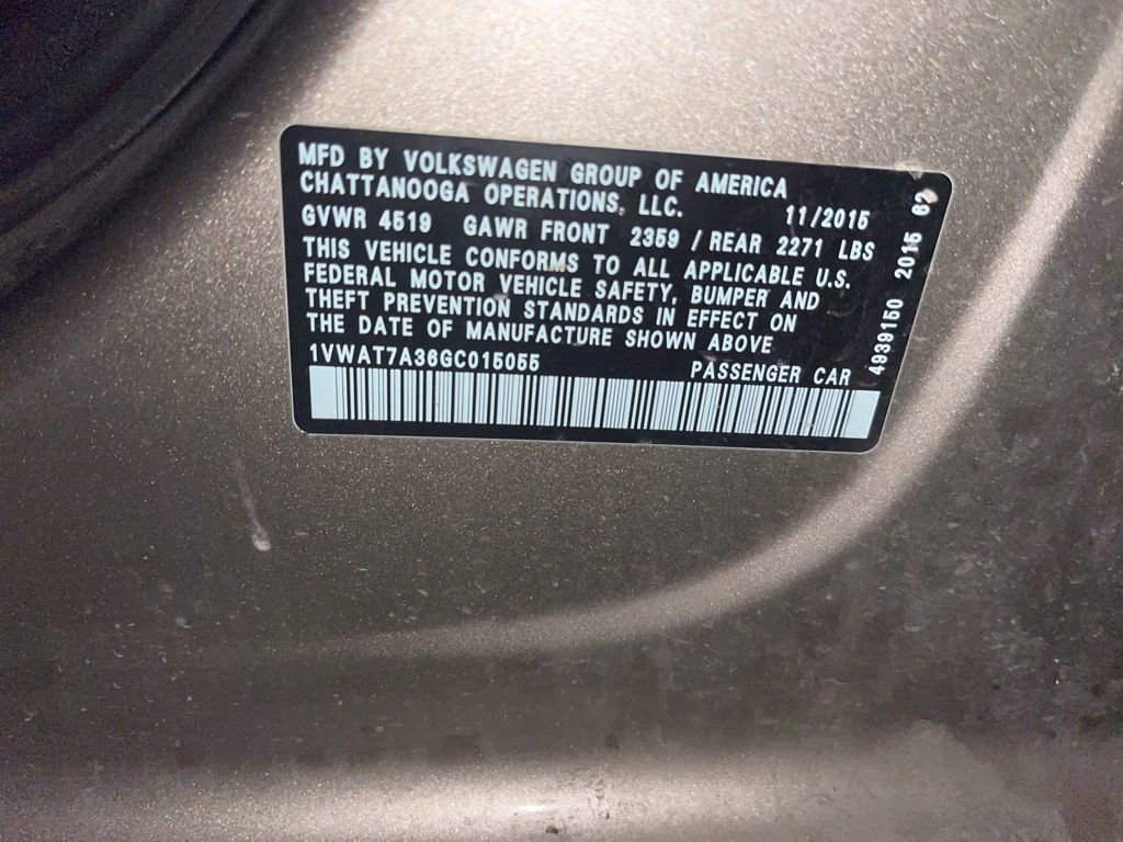 Used 2016 Volkswagen Passat 1.8T S image 19