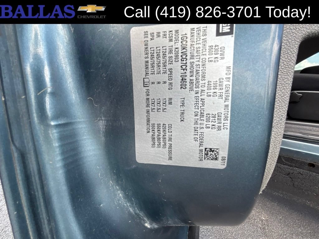 Used 2012 Chevrolet Silverado 2500 W/T AWD/4WD image 17