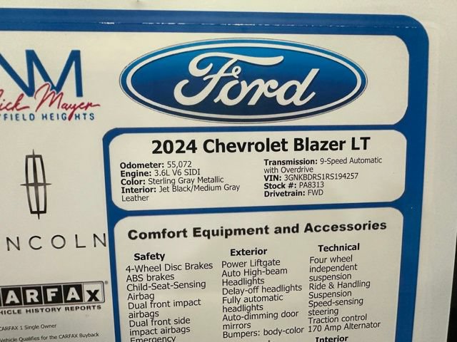 Used 2024 Chevrolet Blazer LT FWD image 29