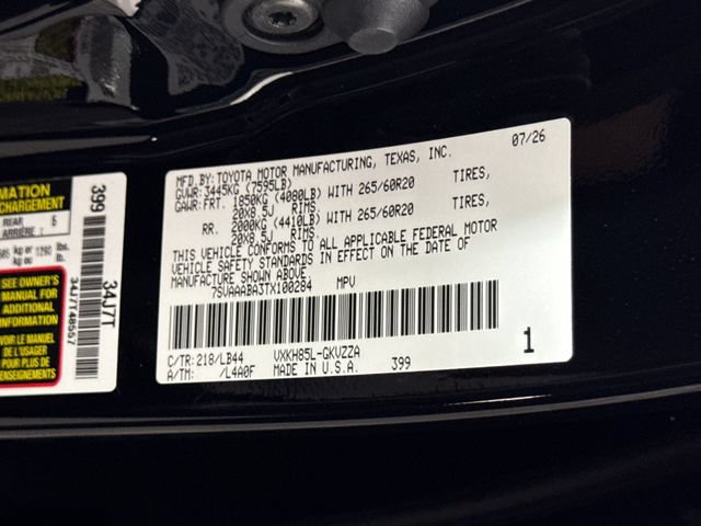 New 2026 Toyota Sequoia 1794 Edition AWD/4WD image 23