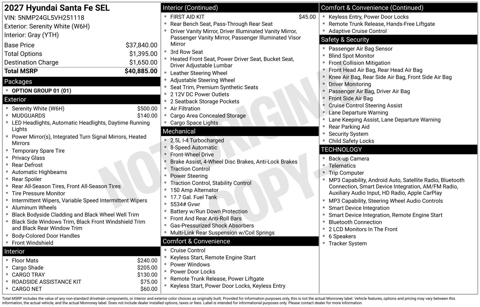 New 2027 Hyundai Santa Fe SEL FWD image 5