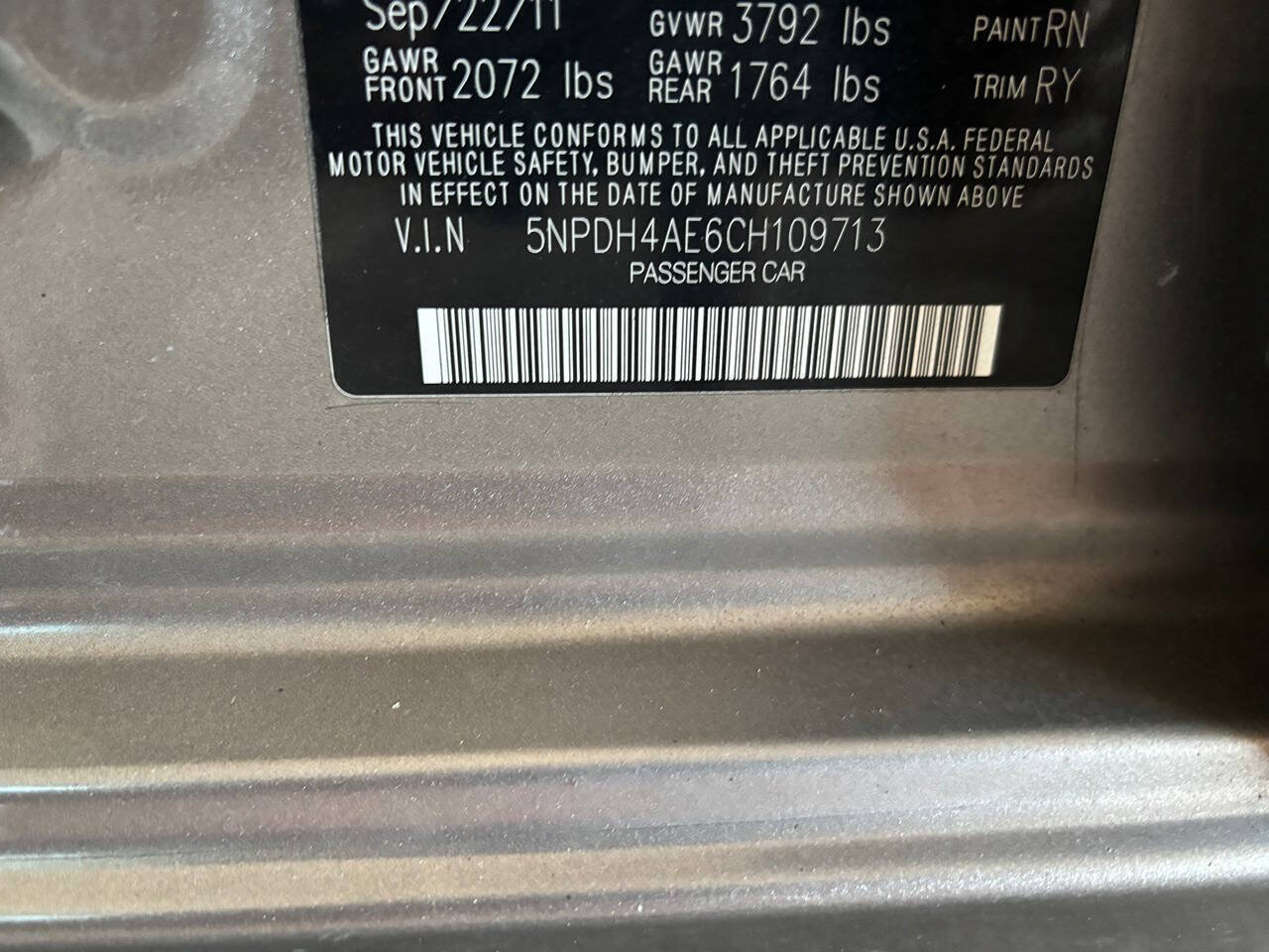 Used 2012 Hyundai Elantra Limited FWD image 10