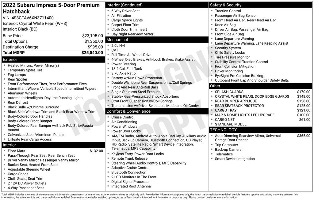 Used 2022 Subaru Impreza Premium image 34