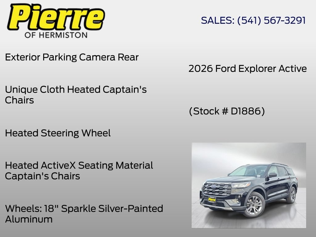 New 2026 Ford Explorer Active w/ Active Comfort Package AWD/4WD image 18