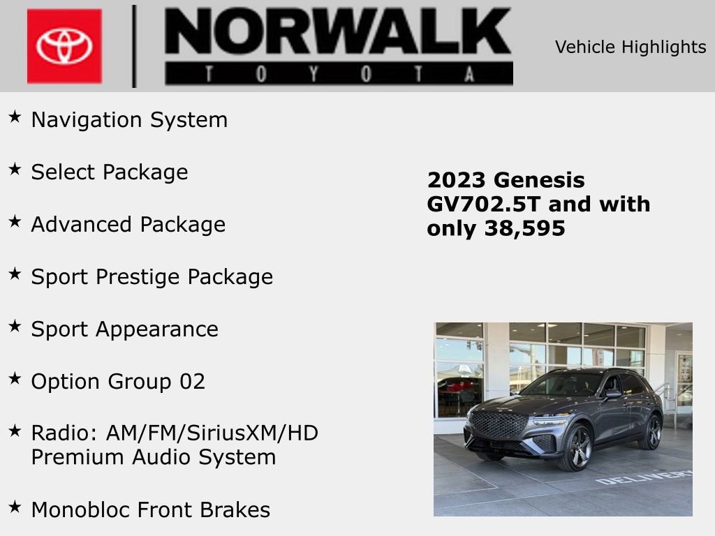 Used 2023 Genesis GV70 2.5T w/ Sport Prestige Package image 10