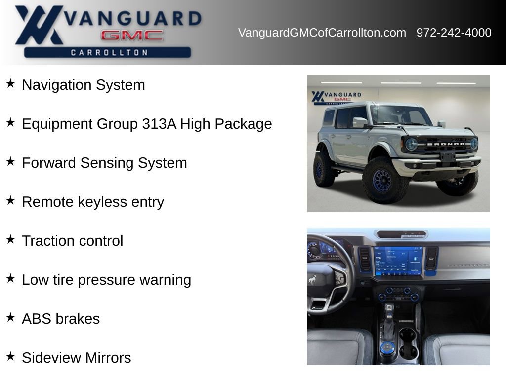Used 2021 Ford Bronco Outer Banks AWD/4WD image 6