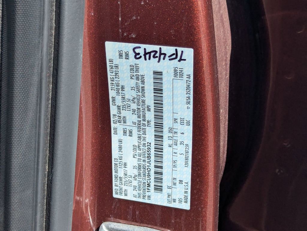 Used 2018 Ford Escape SEL image 31